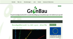 Desktop Screenshot of gruenbau-dortmund.de