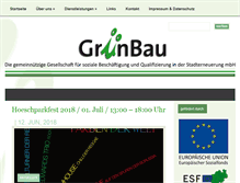 Tablet Screenshot of gruenbau-dortmund.de